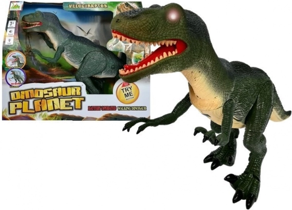 Interactive Velociraptor Dinosaur with Sounds and Lights