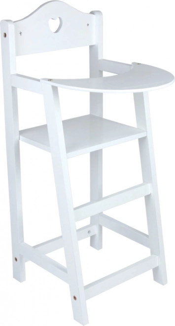 Petite chaise en bois pour poupées blanche