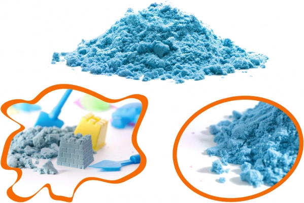 Magic kinetic sand for kids 1 kg – Blue
