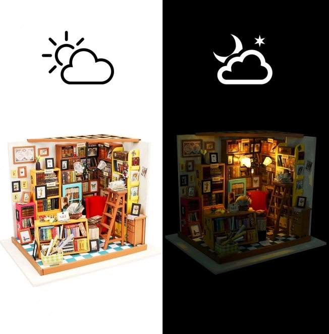 Samova studieruimte - DIY Miniatuur Poppenhuis Bibliotheek