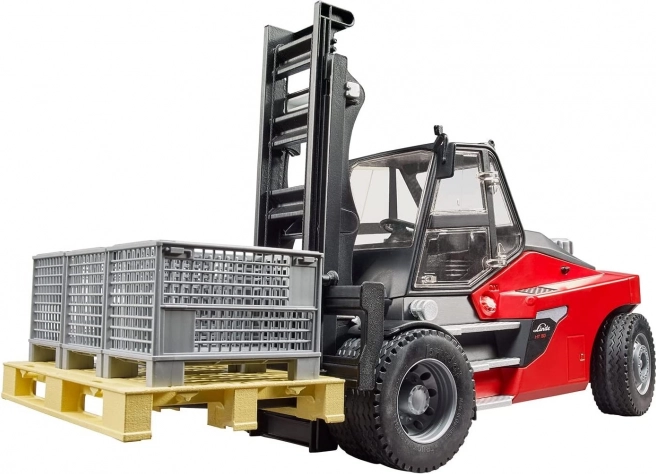 Bruder vorkheftruck LINDE HT160D met pallet en 3 boxen