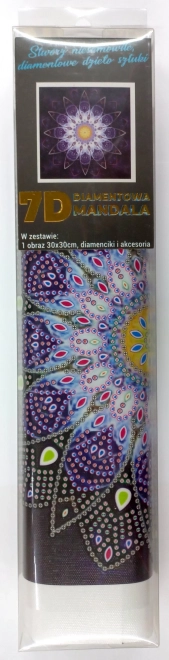 Norimpex Diamanten schilderij 7D Blauwe Mandala 30x30cm