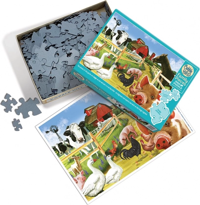 Familie puzzel Welkom op de boerderij 350 stukjes