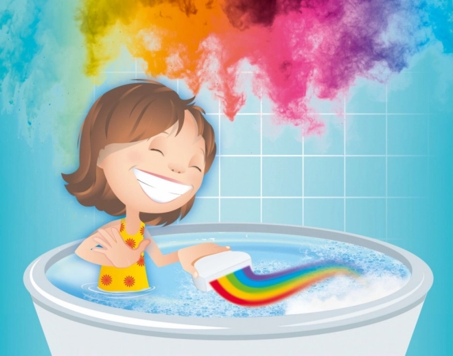 Regenboog bruisende badbom