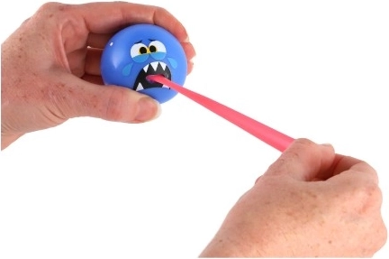 Elastic tongue for endless fun