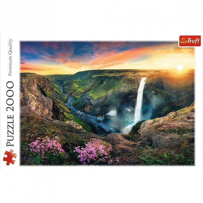 Puzzle 2000 pieces Haifoss Waterfall, Iceland