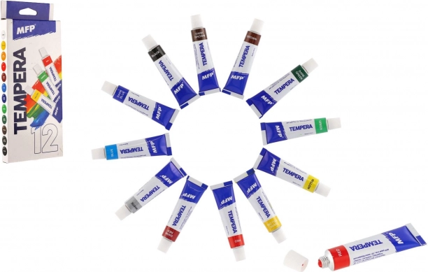 Set of Tempera Paints 12 x 12 ml