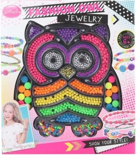 Perles en plastique Chouette – kit créatif pour fabriquer des bijoux