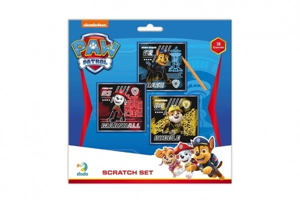 Scratch afbeelding Paw Patrol gekleurd