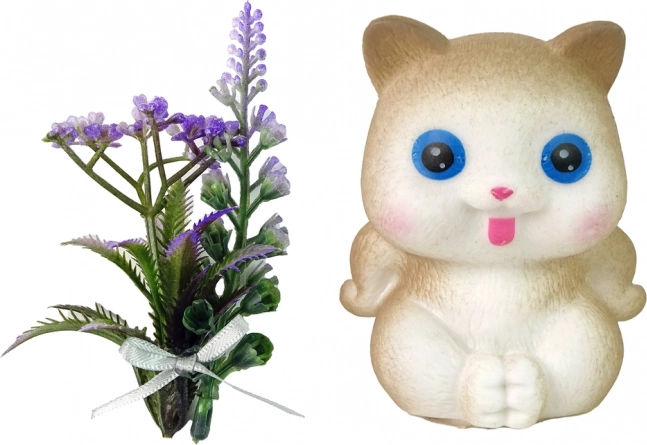 Adorables accessoires : chaton et fleurs