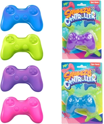 pâte gluante en forme de manette de jeu 75 g, 4 couleurs