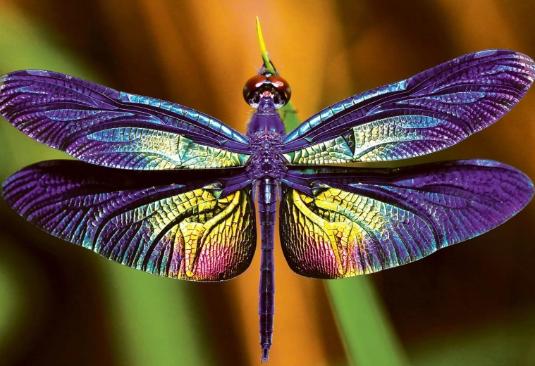 Puzzle Bunte Natur: Libelle 250 Teile
