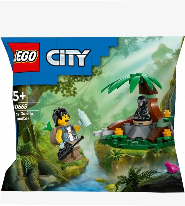 City Adventure Bricks Meeting with a Small Gorilla