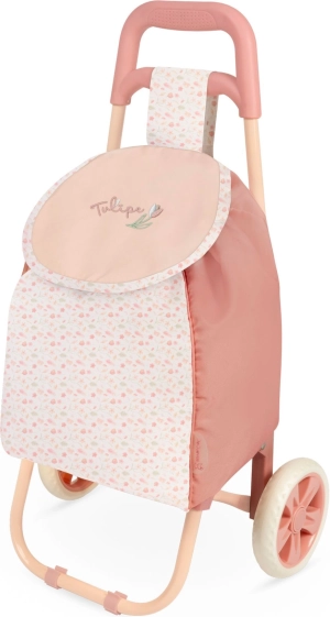 Opvouwbare kindertas op wieltjes Tulipe – roze