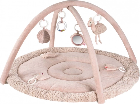 3D actieve speelmat flamingo roze