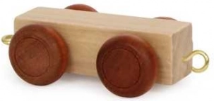 Small foot platte wagon alfabet voor houten treinbanen