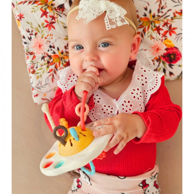 Woopie Baby Sensory Toy UFO Teether Rattle