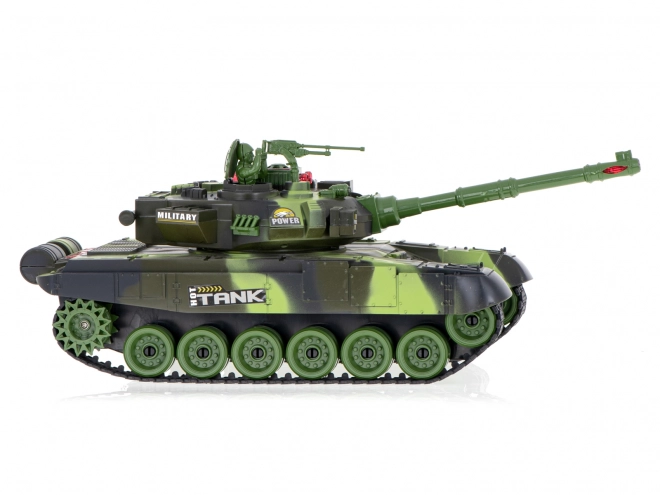 Militaire tank op afstandsbediening met bos camouflage