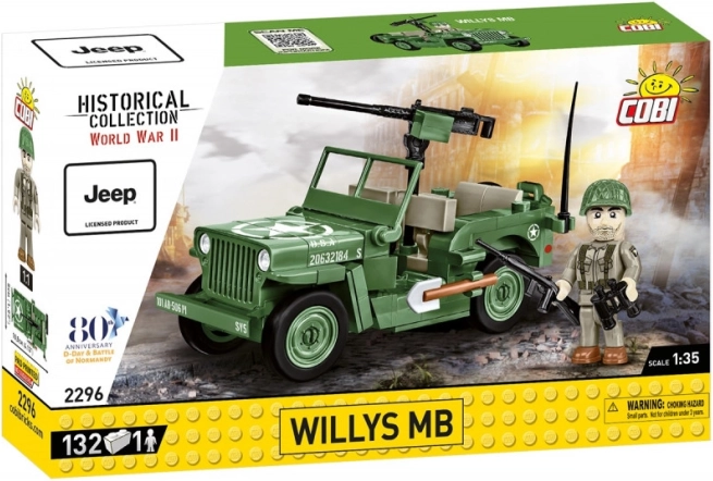 Briques Jeep Willys MB 132 pièces