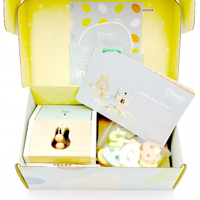 Pastel bouwset Classic World voor kinderen van 12-18 maanden