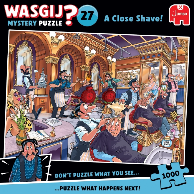 Puzzel Jumbo Wasgij Mystery 27: Grondige Scheerbeurt 1000 Stukken