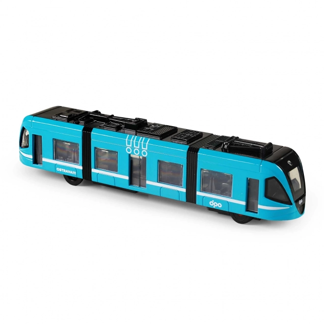 Moderne metalen tram DPO Ostrava 23 cm