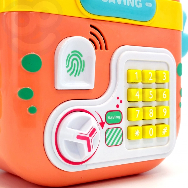 Elektronische spaarpot kluis met PIN Krab rugzak oranje