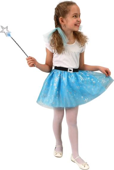 Jupe tutu enfant princesse d’hiver avec flocons
