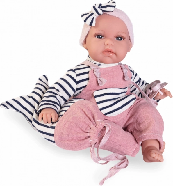 Realistic Baby Doll Antonio Juan Toneta with Sounds and Soft Fabric Body - 34 cm