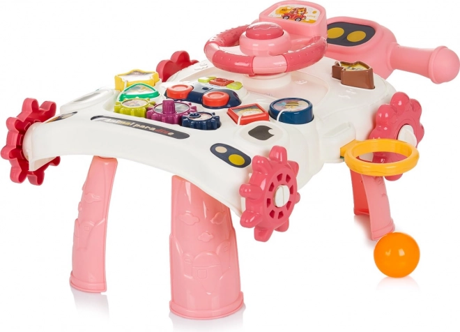 Interactieve Loopstoel 3in1 auto roze