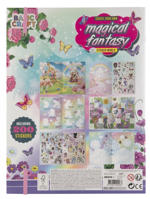 Magische fantasieboek met stickers