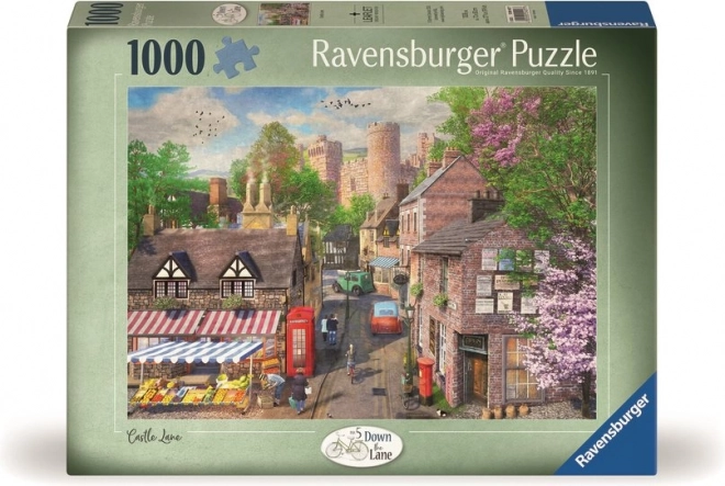Puzzel Schilderachtige Straat naar Kasteel 1000 Stukken