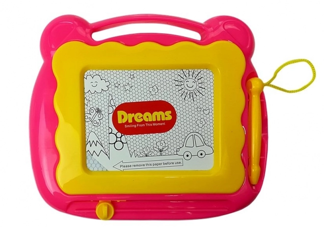 Roze kinderwagen met slinger