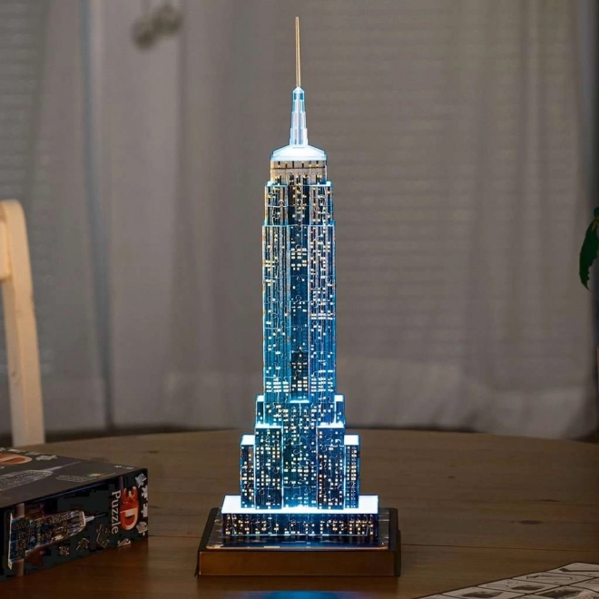 RAVENSBURGER Lichtgevend 3D-puzzel Nachteditie Empire State Building 216 stukjes