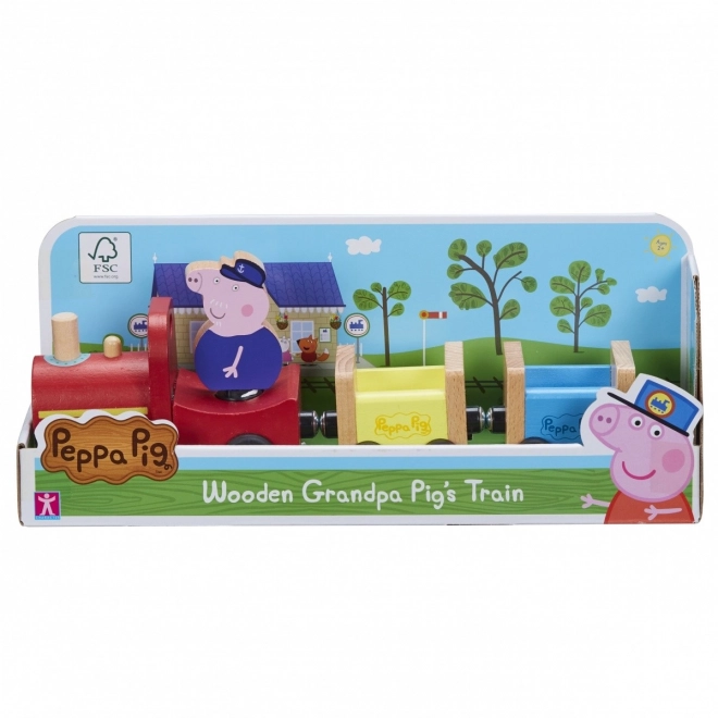 Peppa Pig Wooden Train Set