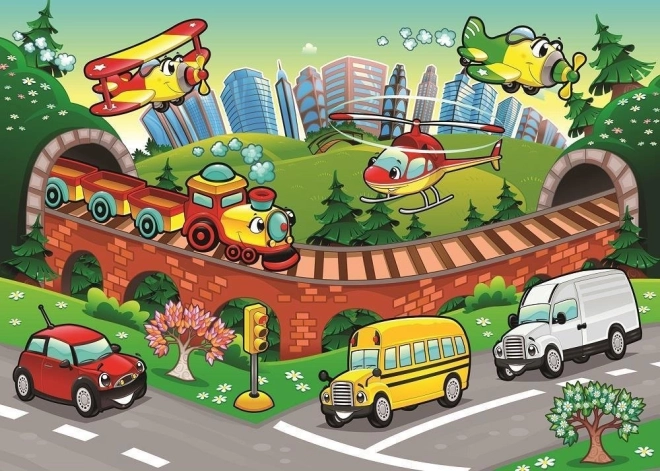 Puzzel verkeer 50 stukjes