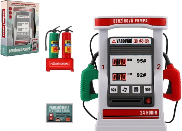 Kids' Battery-Powered Gas Pump with Sound and Light