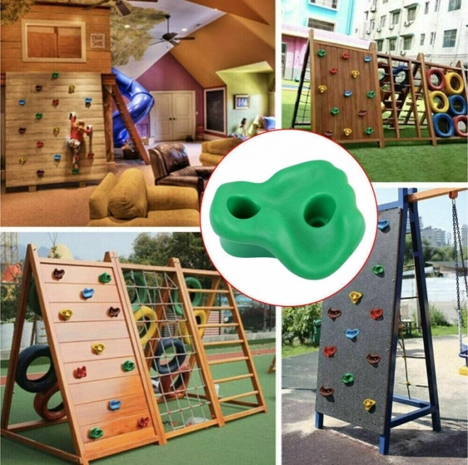 Set van kleurrijke klimgrepen voor kinderwanden