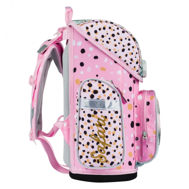 Schoolset BAAGL Safari: Ergonomische rugzak, etui, zak, mappen, doos