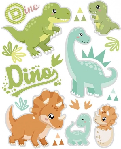 Motifs de dinosaures ludiques pour chaque pièce