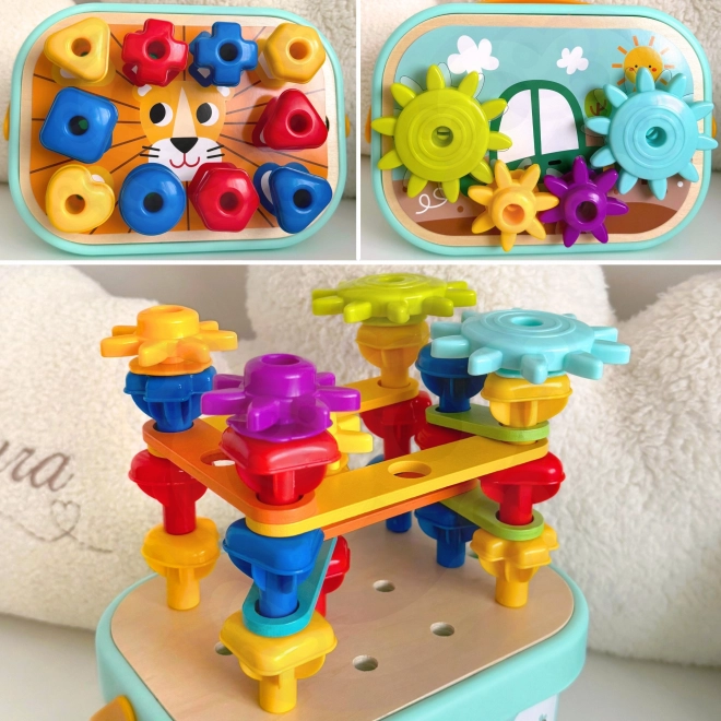 Woopie Green Constructie Box Motorisch Montessori 12v1