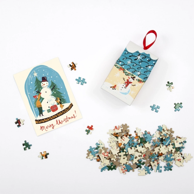 Winterpuzzle Schneeflocke GALISON 130 Teile