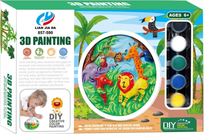 3D Painting Kit – Wild Animals