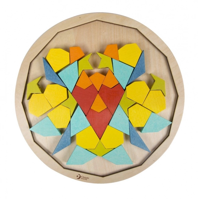 Puzzle mandala Montessori - motifs, formes et couleurs