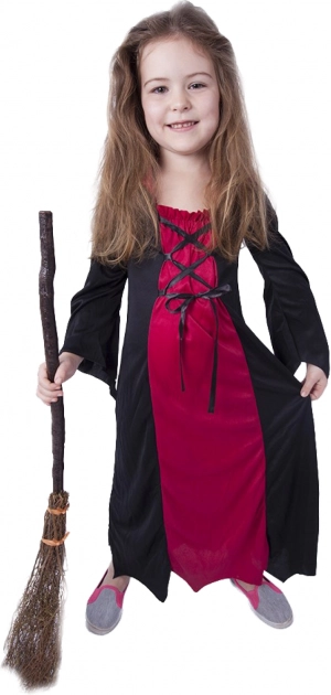 Children's Witch Costume Morgana, Size M (Eco Packaging)