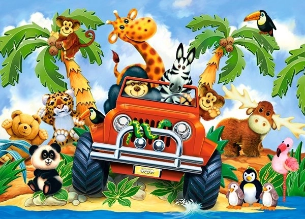 Puzzle 60 pièces Softies on Safari