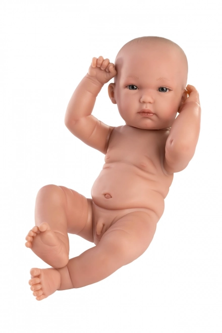 Llorens 63501 NEW BORN JONGEN - realistische pop baby met volledig vinyl lichaam - 35 cm