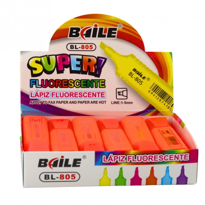 Neonfarbener intensiver Orangen-Marker