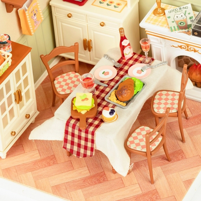RobTime Cozy Dining Room Dollhouse
