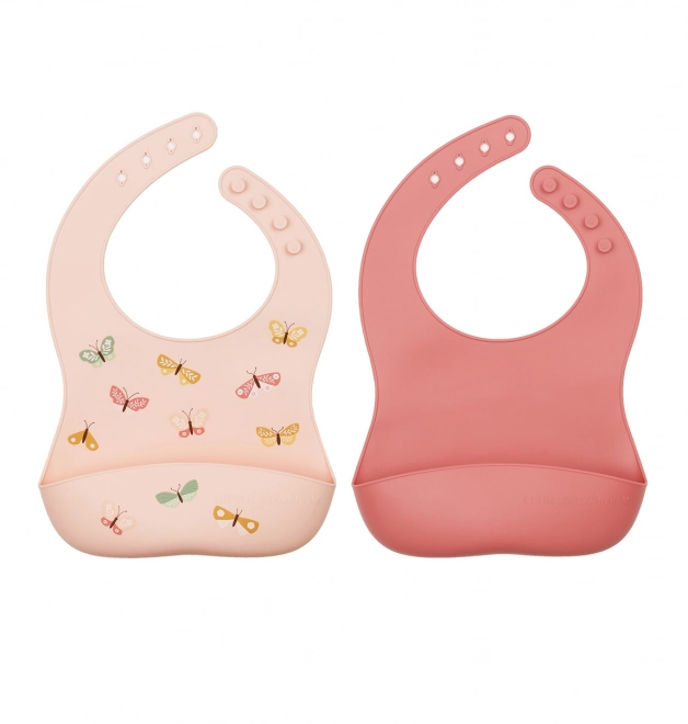 Bavoirs en silicone pour enfants avec motif de papillons – Petits papillons